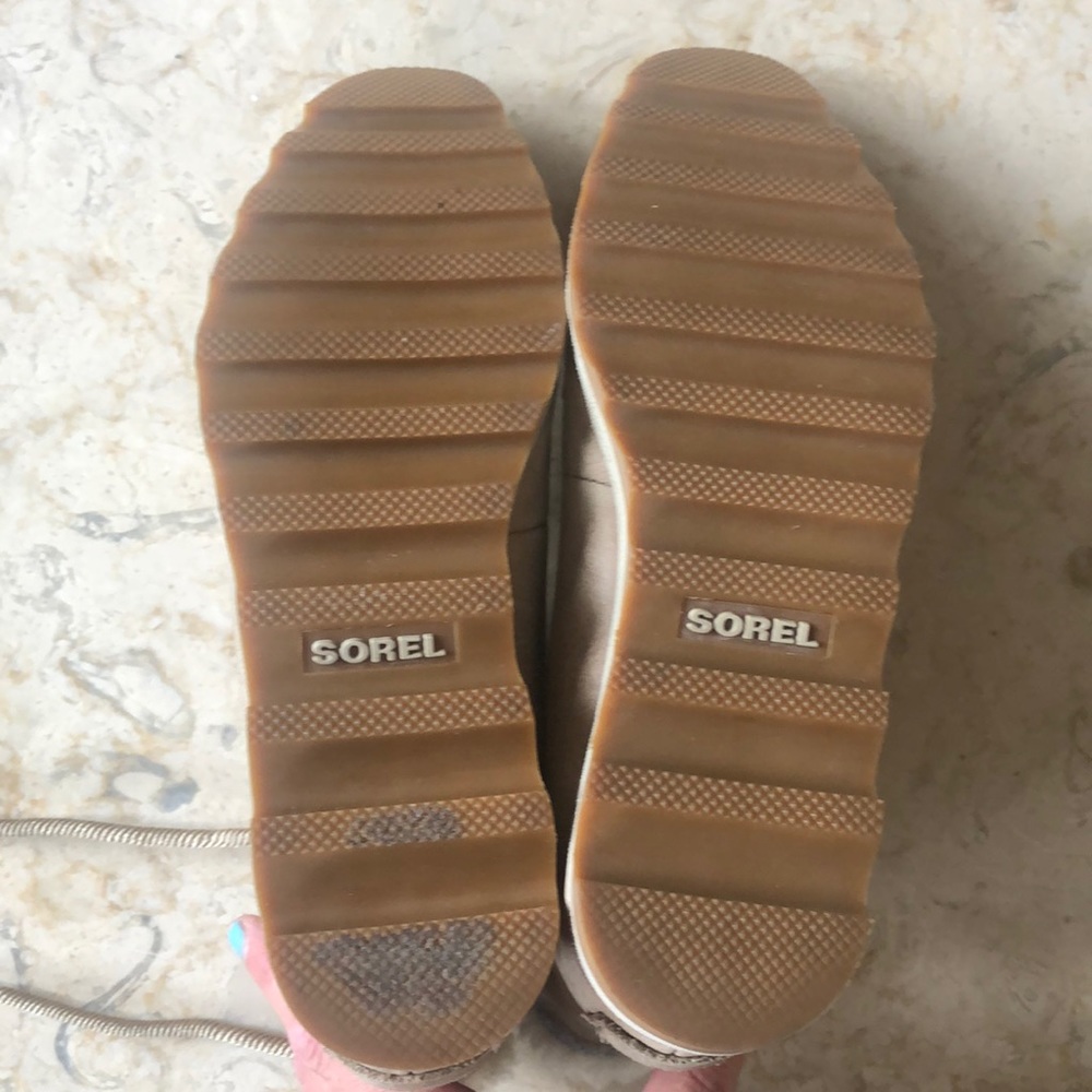 Sorel Sneakchic Alpine Shearling and Leather Laceup Boots Size 8 - Picture 15 of 16